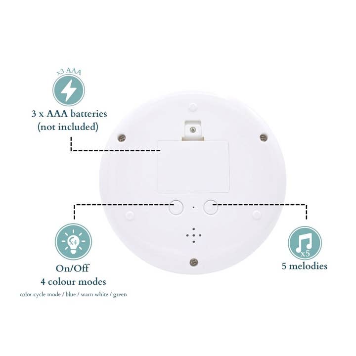 Olala Boutique - Wholesale Night Light - Kids & Baby - Sirius Musical Star Projector - 4 Colors, 5 Melodies4