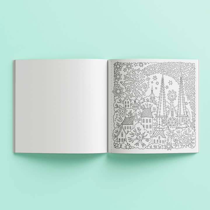 Hinkler Australia - Wholesale Colouring and activity book – adult - Art Maker Joy to the World Colouring Book1