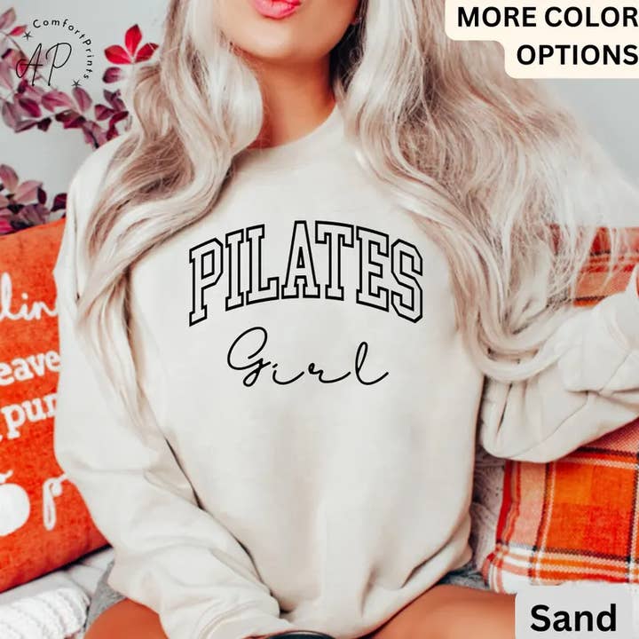 Pilates Girl Sweatshirt for wholesale by APComfortPrints