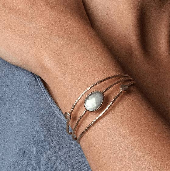 Labradorite Golden Bracelet for wholesale by Tiny Rituals