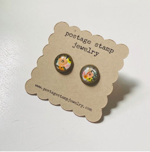 Postage Stamp Jewelry - Wholesale Stud/Post Earrings - Assorted Stud Earrings4