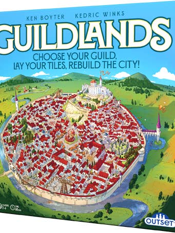 Guildlands - Strategic tile-laying game for 2 - 6 players for wholesale by Cheatwell Games