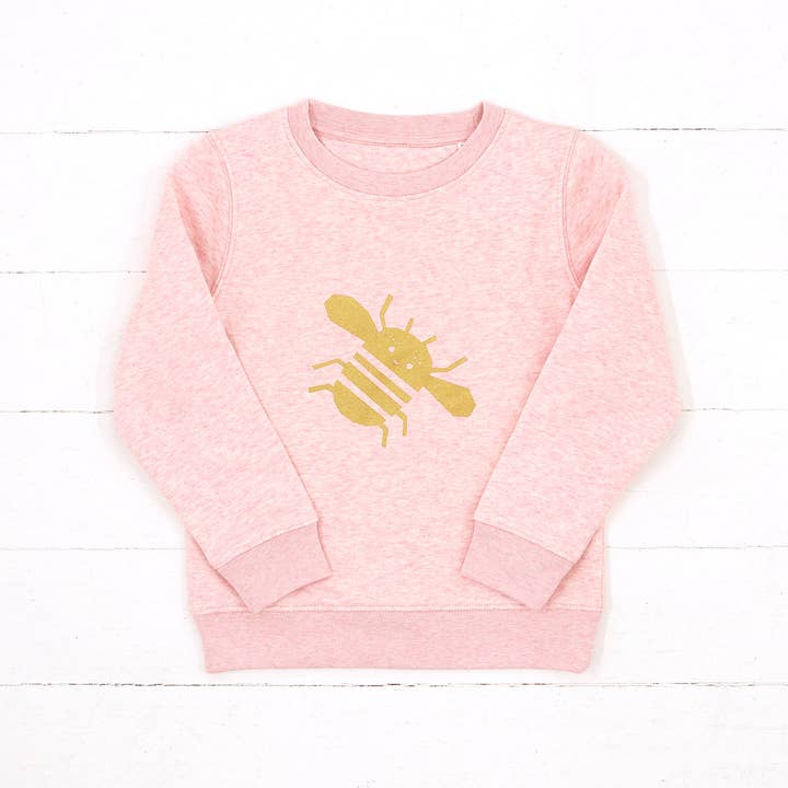 Bee Print Organic Sweater for wholesale by Bella + Phoenix
