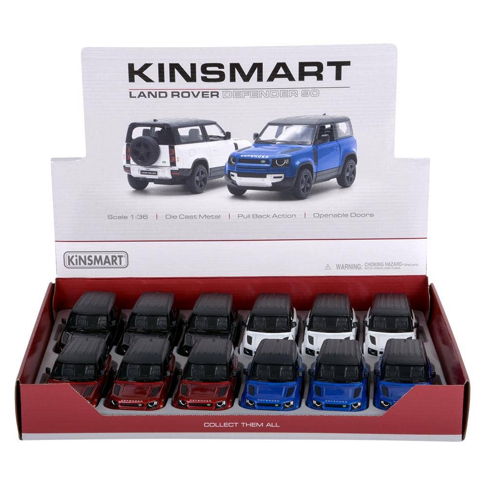 The Toy Network - Wholesale Toy Car/Truck - Kids - 5" Diecast Pull Back Land Rover Defender 905