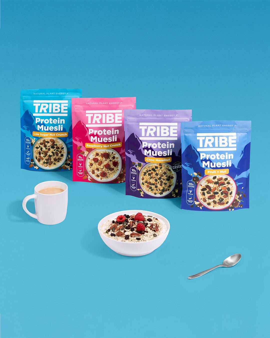 TRIBE – wholesale Breakfast cereal – Protein Muesli - Choc Hazelnut (400g)3