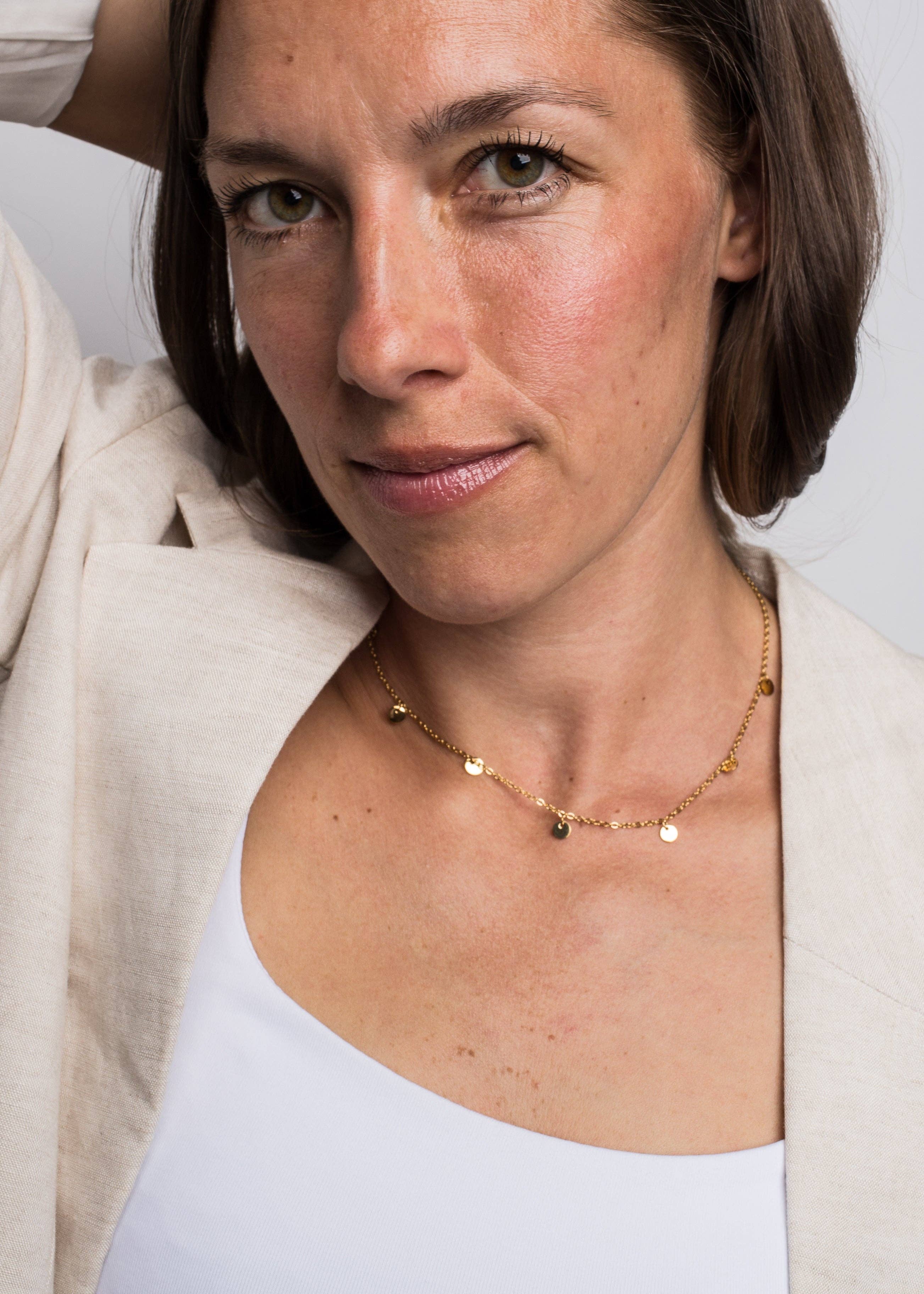 Blackskies - Wholesale Link & Chain Necklace - Harmonie Halskette Gold3