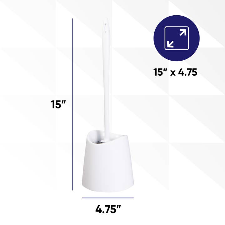 Superio Brand – wholesale Toilet bowl brush – Modern Design Toilet Brush with Matching Caddy/Holder
