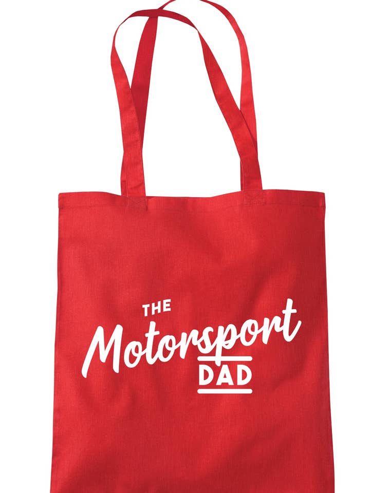 De Motorsport Dad draagtas A0209 voor wholesale door Illustrated Identity