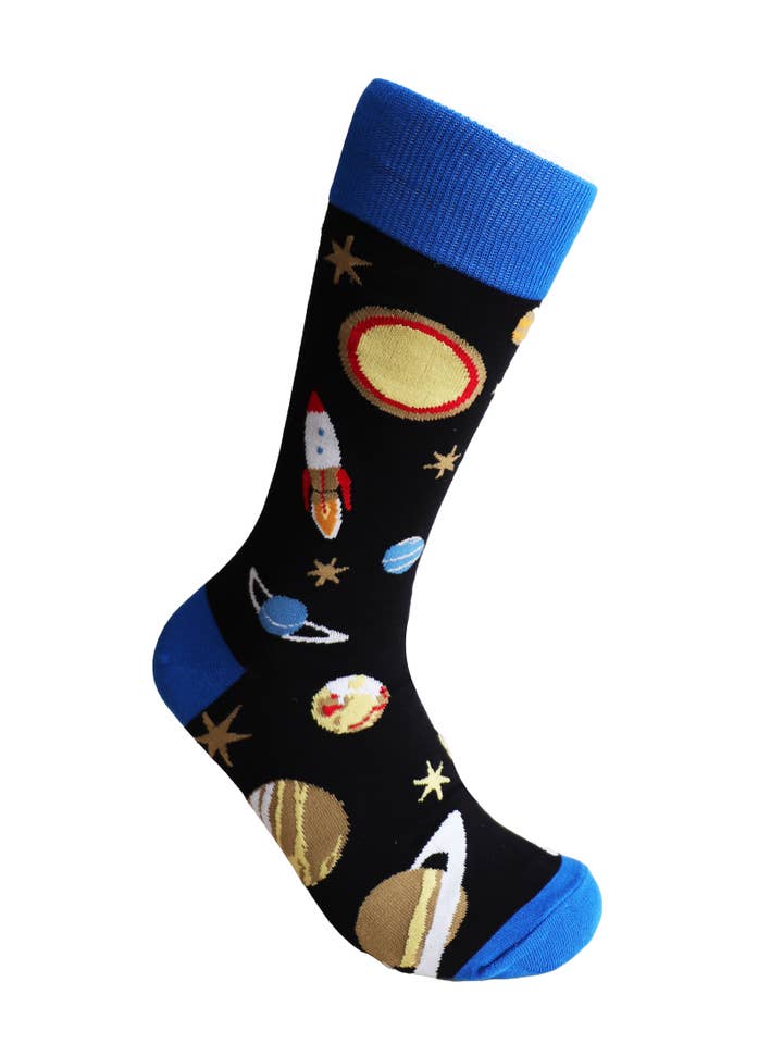 SoXcellent - Wholesale Socks - Unisex - Out Space Star Rocket Planet Unisex Socks