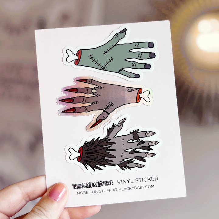 Paquete de pegatinas Idle Hands para venta al por mayor de The Crybaby Club