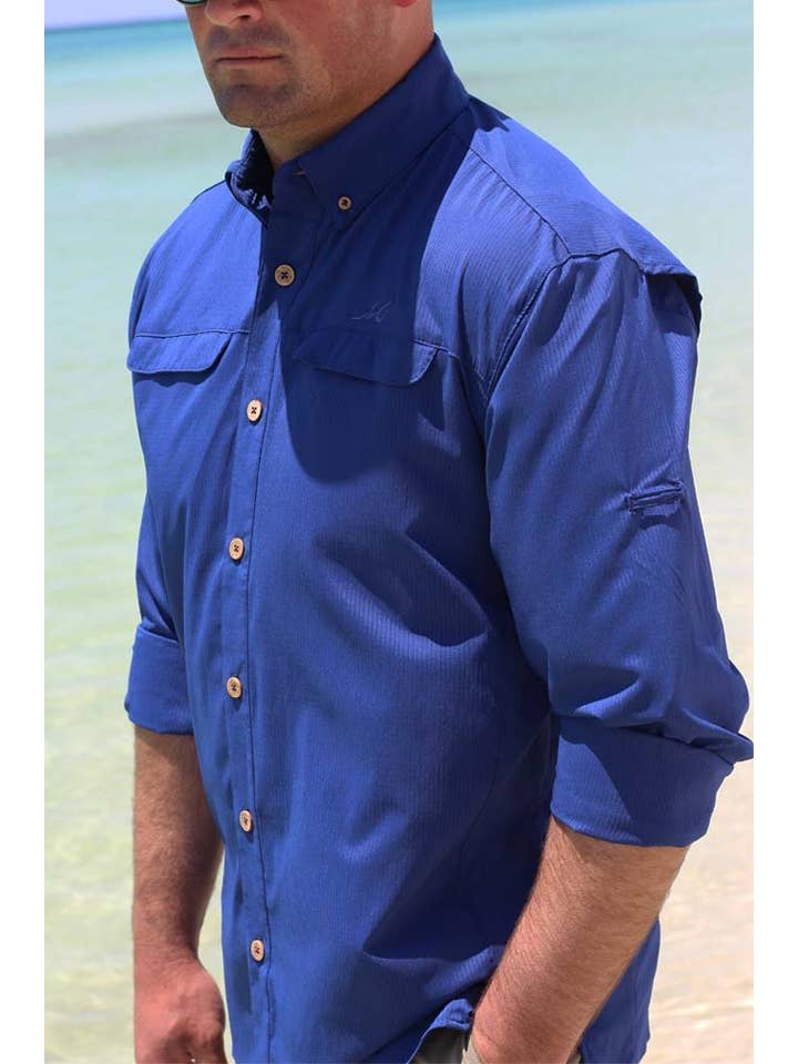 Mojo Sportswear Company – wholesale Buttoned-down shirt – Men's – Mr. Big Long Sleeve Shirt4