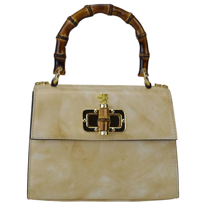 Mala Castalia Lady em Pele de Vaca - Radica Branco por atacado de Pratesi