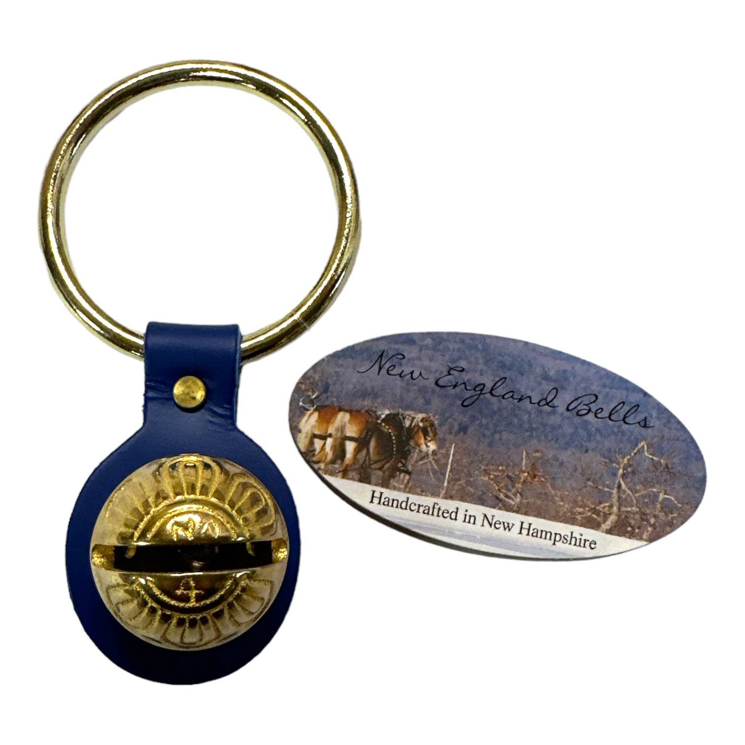 New England Bells - Wholesale Bell - Traditional Strap Bells - #4 Size Bells - 1 Bell on Strap6