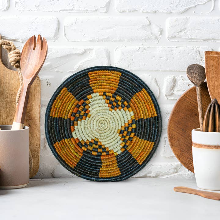 Håndvævet skålkurv - Sydvestlig kurv - 8 tommer i diameter for engroshandel hos ArtisanalEmporiumLLC