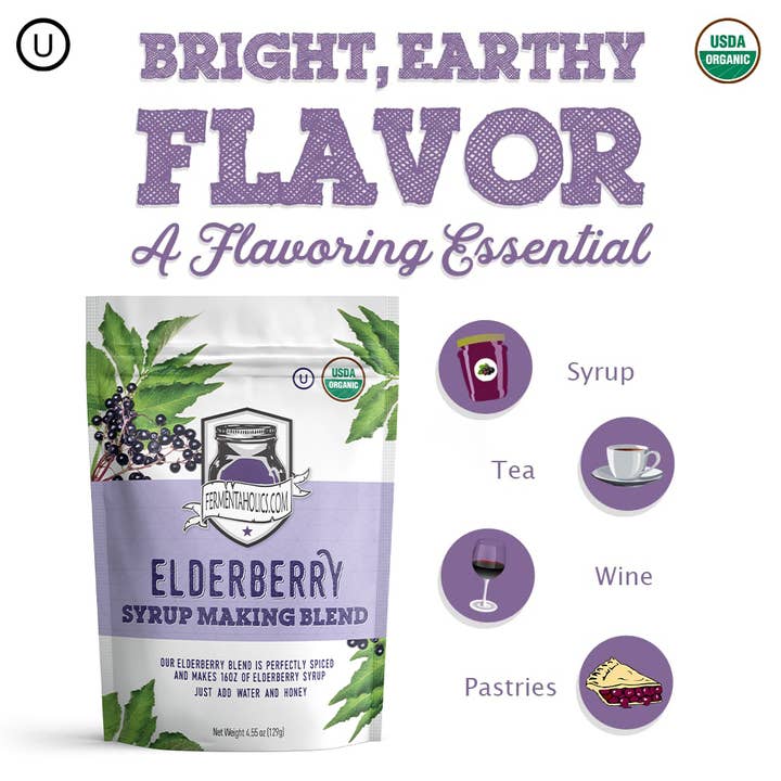 Fermentaholics - Wholesale DIY drink kit - Elderberries Syrup Making Kit3