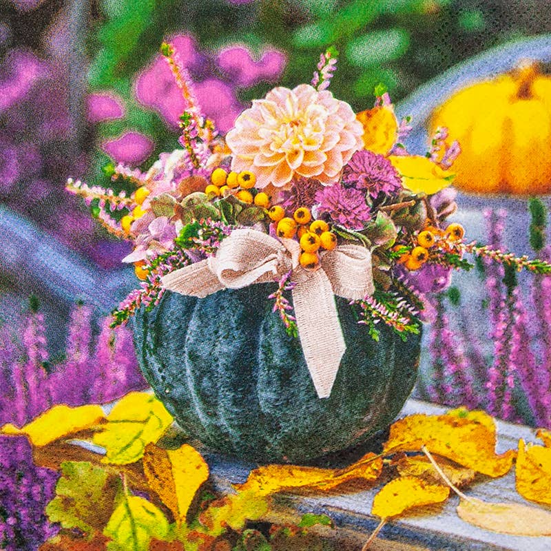 Elegant Gifts - Wholesale Disposable Napkin - Lunch Napkin - Pumpkin Arrangement0
