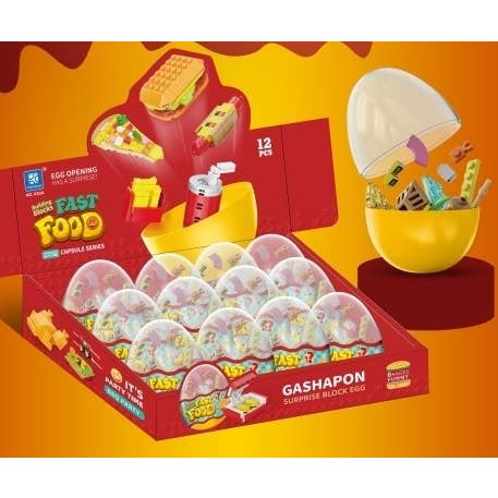 Handee Products - Wholesale Building Set - Kids - Fast Food Building Blocks - Gashapon