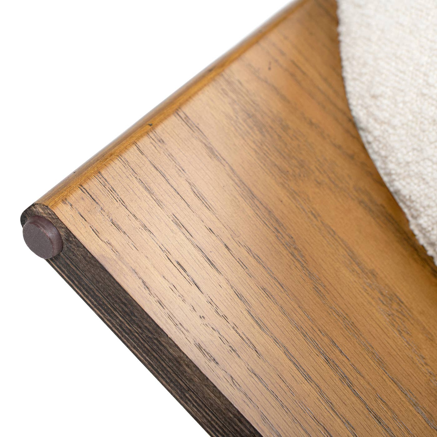 Jennifer Taylor Home - Wholesale Ottoman - Bali 18.5" Round Upholstered Ottoman with Natural Wood Base3