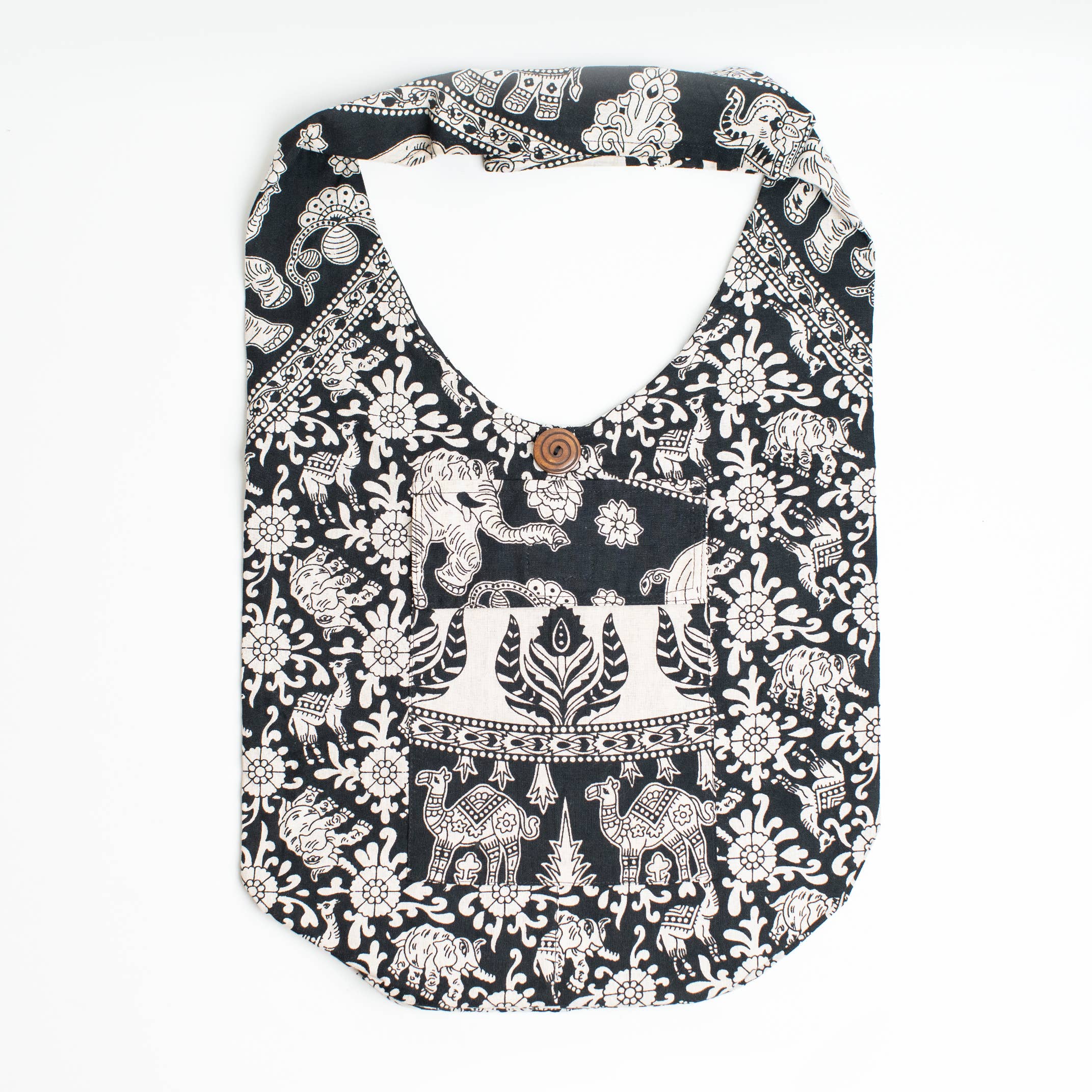 ART HIMALAYAN TRADING LTD - Wholesale Tote Bag - Women's - Boho Festival Tote Pure Cotton Grocery bag Travel Yoga Bag5