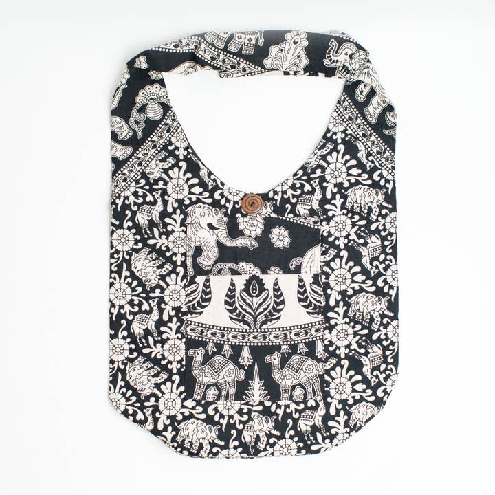 ART HIMALAYAN TRADING LTD - Wholesale Tote Bag - Women's - Boho Festival Tote Pure Cotton Grocery bag Travel Yoga Bag5