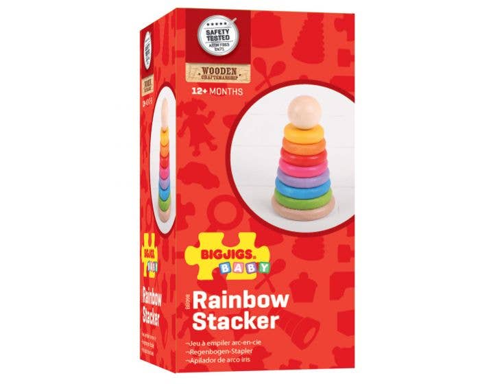 Bigjigs Toys - Wholesale Stacking Rings Game - Baby - First Rainbow Stacker4