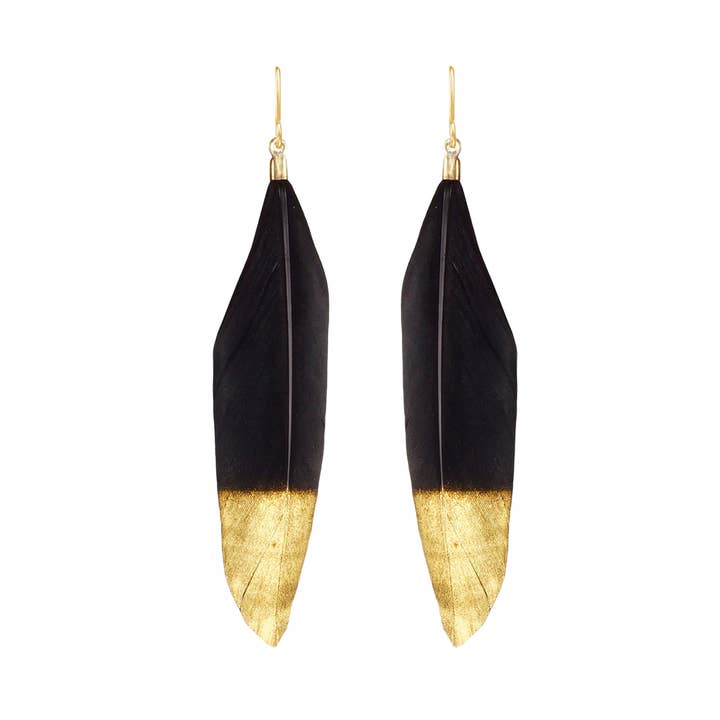 Feather Drop Earrings for wholesale by Rael Cohen