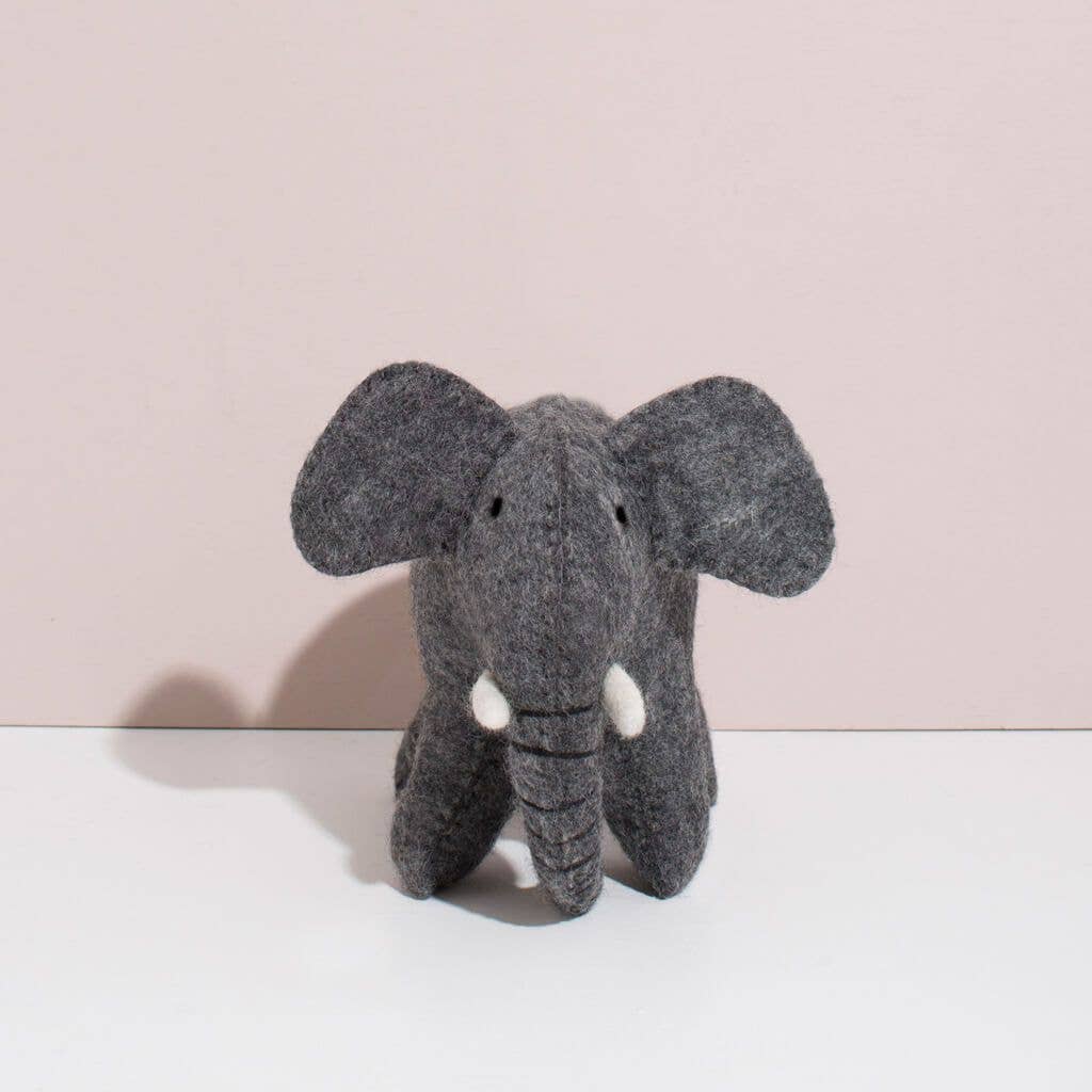 MULXIPLY - Venta al por mayor Peluche - Niños y bebés - Elefante fieltrado a mano | Grande2