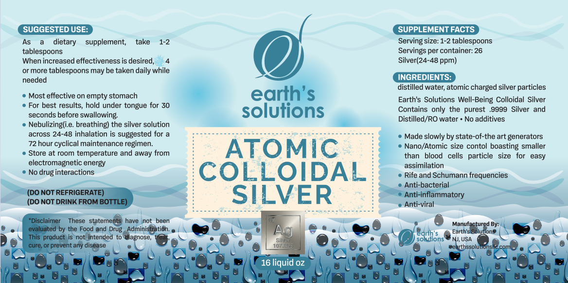 Earth's Solutions llc - Vente Supplément oral/vitamine - Argent colloïdal1