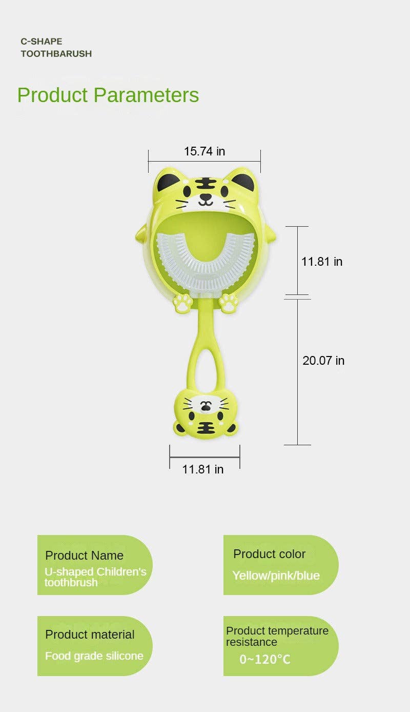 Mix Match Colors Soft Baby Tooth Brush U Shape for wholesale on Faire1