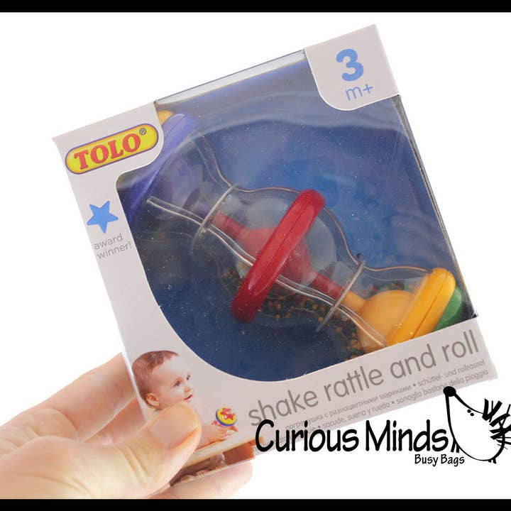 Curious Minds Toys - Wholesale Handheld Rattle - Baby - 1Â Shake Rattle and Roll Baby Rattle Toy - Spin / Shake - Inf
