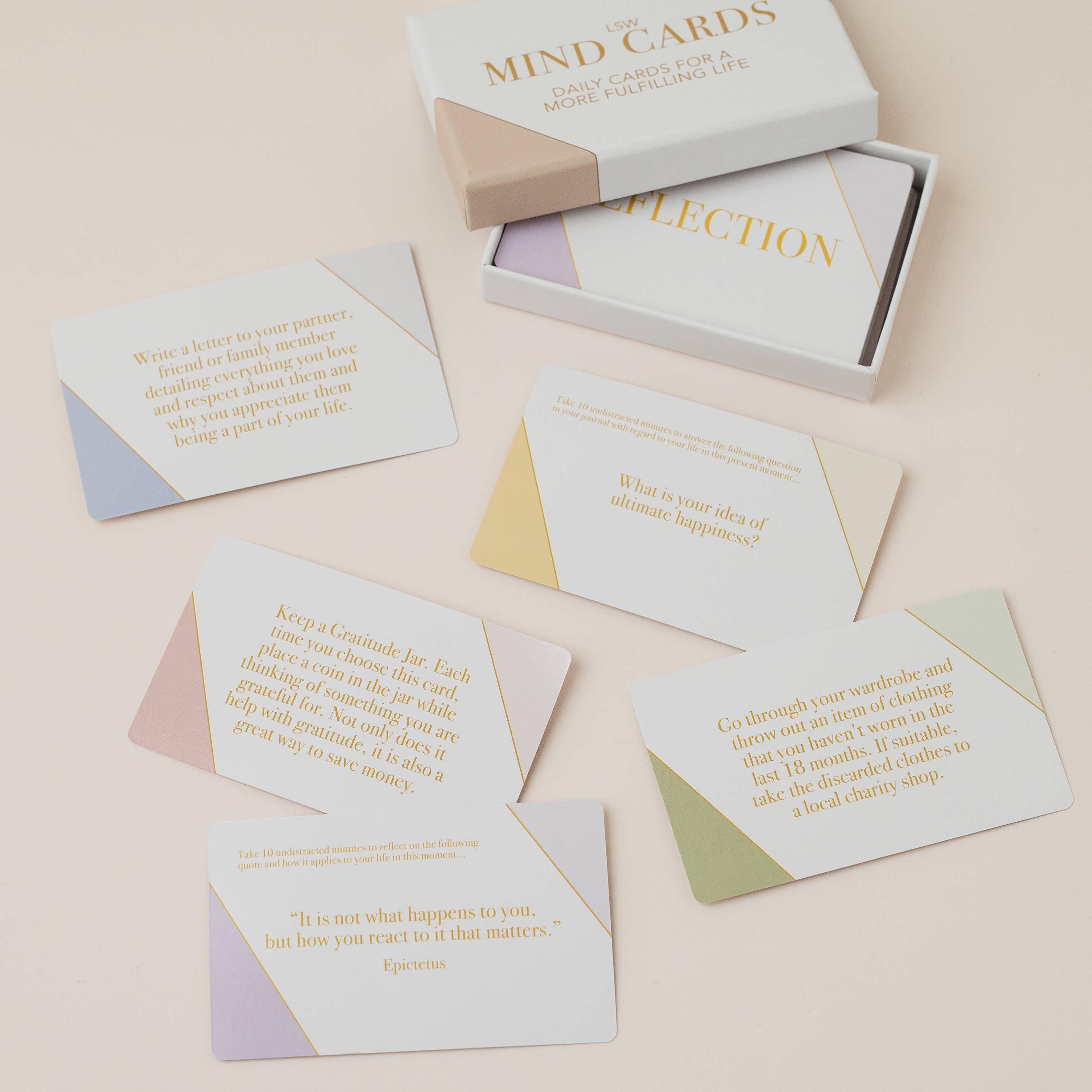 LSW London - Vente Jeux de cartes - Cartes Mentales LSW : Invitations Quotidiennes à la Pleine Conscience et au Soin de Soi5