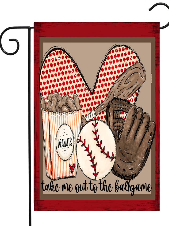 Bandiera da giardino Baseball Stuff #G2421 per la vendita all'ingrosso da parte di Happy Cow Lawn Decor