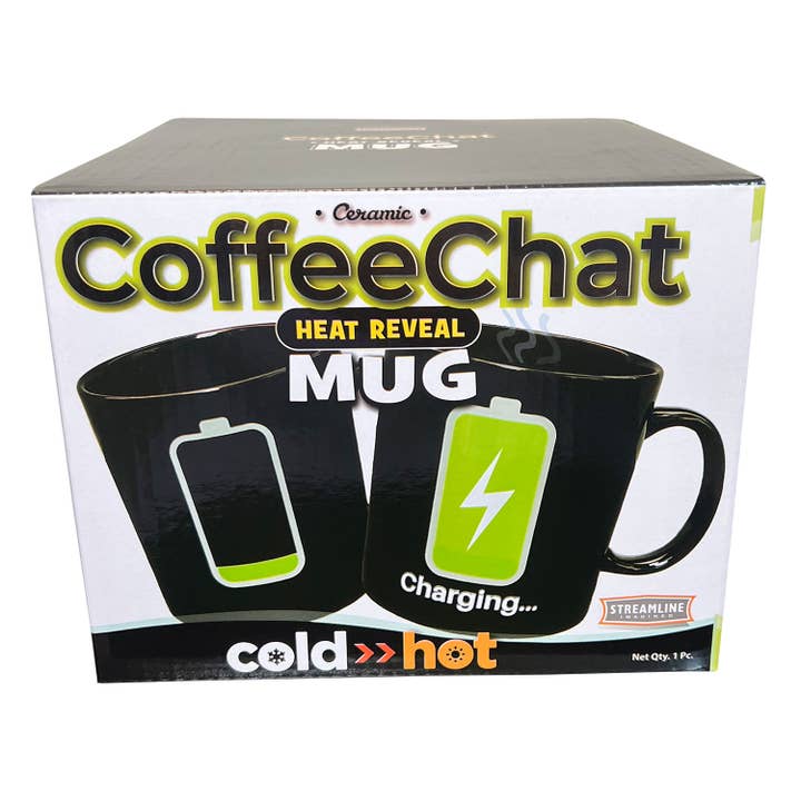 Streamline - Wholesale Coffee Mug - Coffee Chat Heat Reveal Mug - Recharge!3