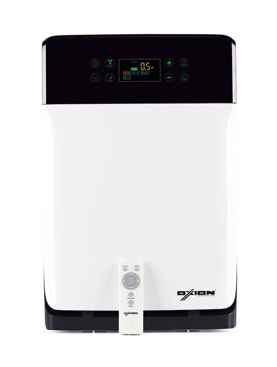 OXION – Großhandel Luftreiniger – Filtert Rauch, Allergien, Tierhaare, Geruch, Staub, Schlafzimmer1