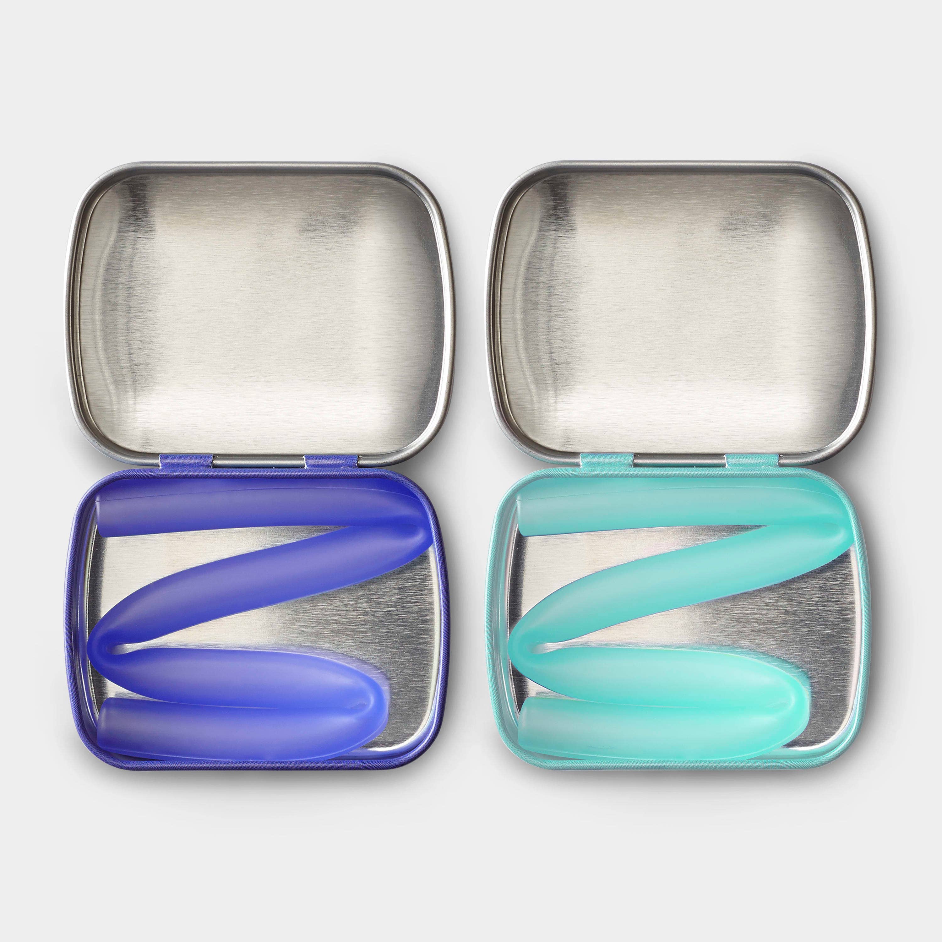 GoSili - Wholesale Drinking Straw - GoSili® 8" Collapsible + Reusable Silicone Drinking Straw with Travel Case | Eco-Friendly & Soft | 2pk7