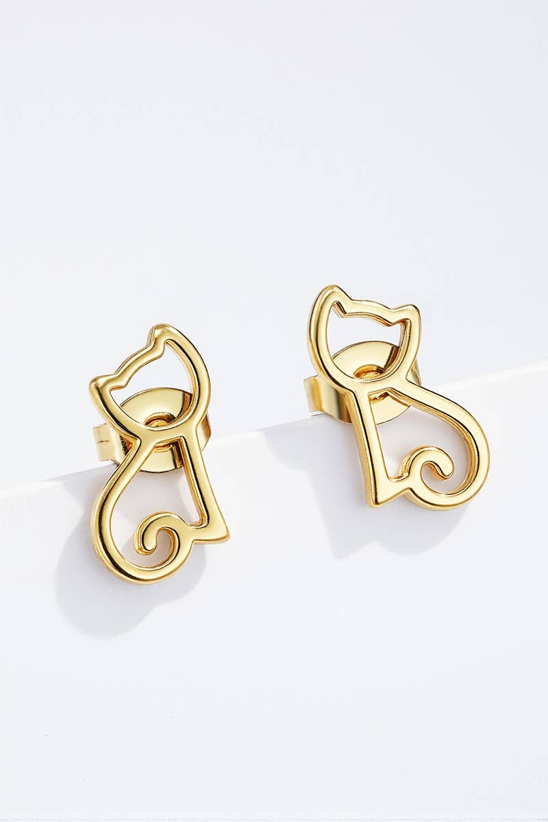 Gold Stainless steel earrings 124RX143 for wholesale on Faire0