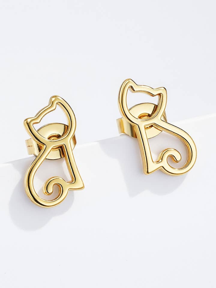 Boucles d'oreille en acier inoxydable 124RX143 pour la vente par BYREN | ÉLINE L'ATELIER