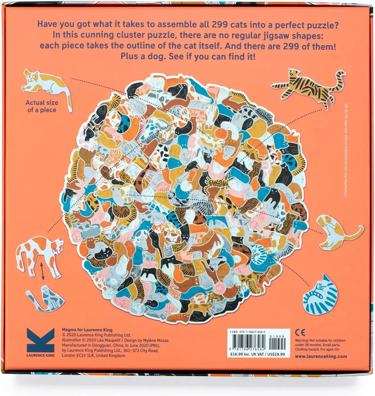 Chronicle Books - Wholesale Puzzle - Adult - 299 Cats (and a Dog) 300 Piece Cluster Puzzle3