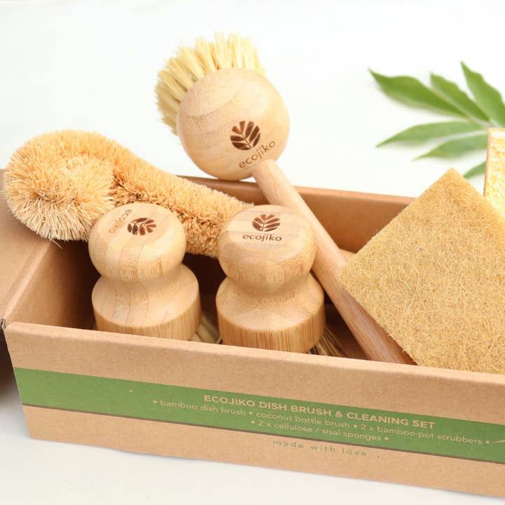 ecojiko – wholesale Cleaning brush – Zero Waste Cleaning Kitchen Starter Kit