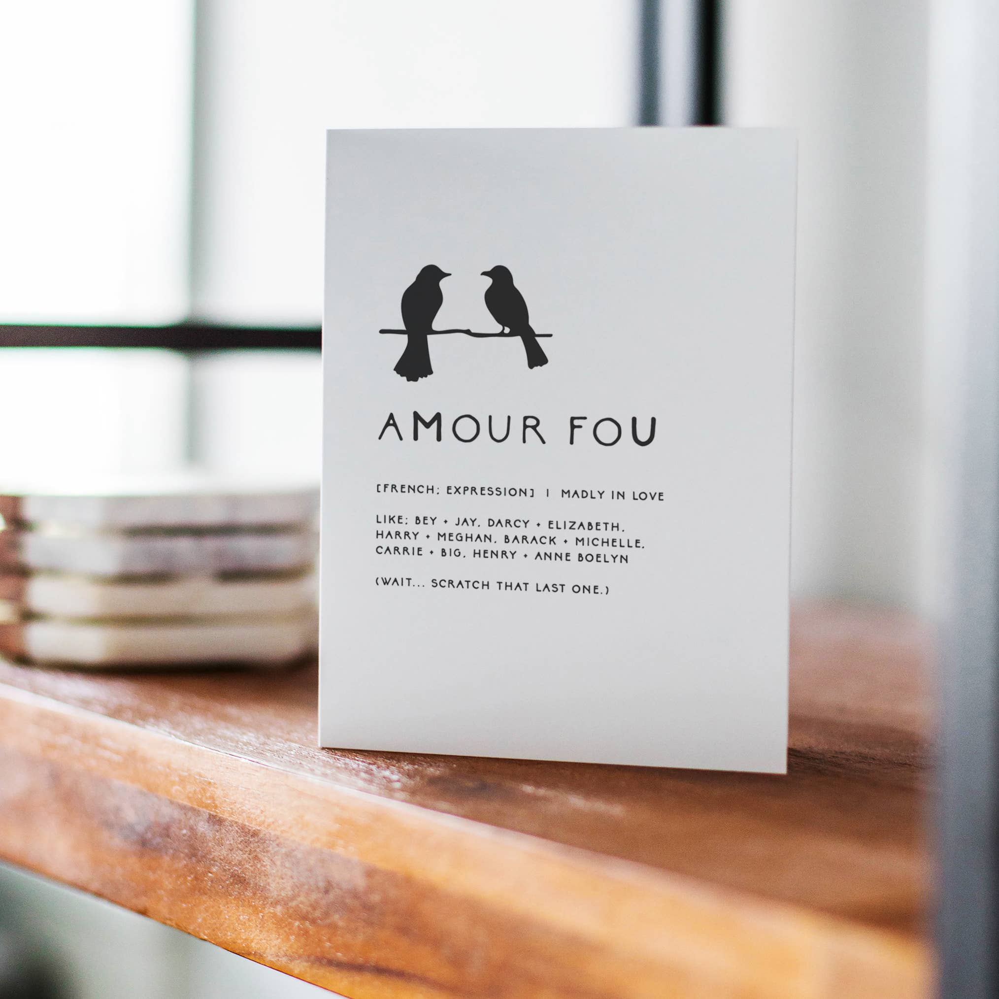 LILOU - Wholesale Love Card - Amour Fou | Greeting Card0