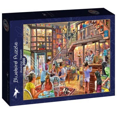 Bluebird Puzzle - Wholesale Puzzle - Adult - 2000 Piece Puzzle - Bookshop Tearoom0