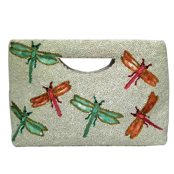 Dragonflies cut out clutch for wholesale by Tiana Designs