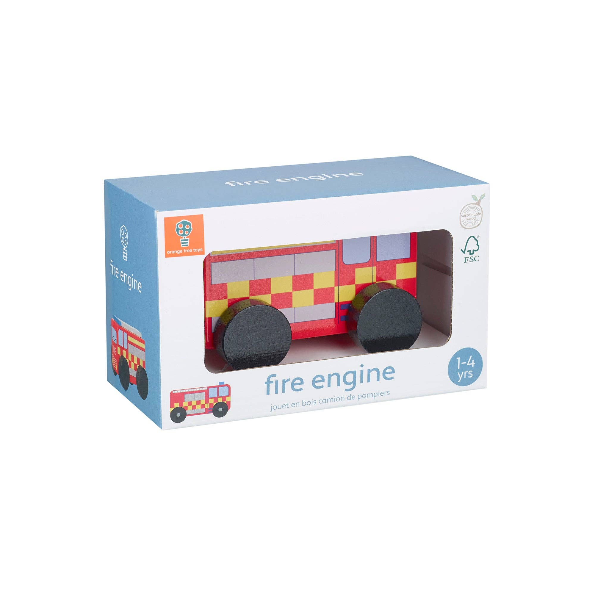 Orange Tree Toys - Wholesale Toy Car/Truck - Kids - Fire Engine Wooden 5