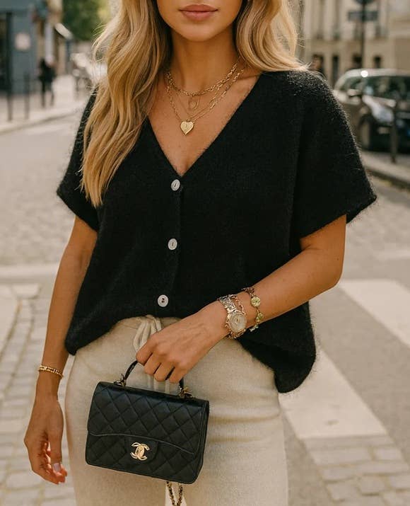 ESTEE BROWN - Wholesale Knit Sweater - Women's - Large Cardigan in Baby Alpaca - 214863