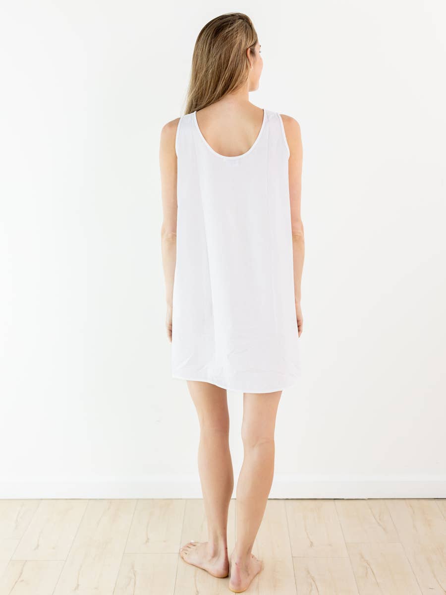 Jacaranda Living - Wholesale Nightgown - Women's - Ivy White Cotton Nightgown6