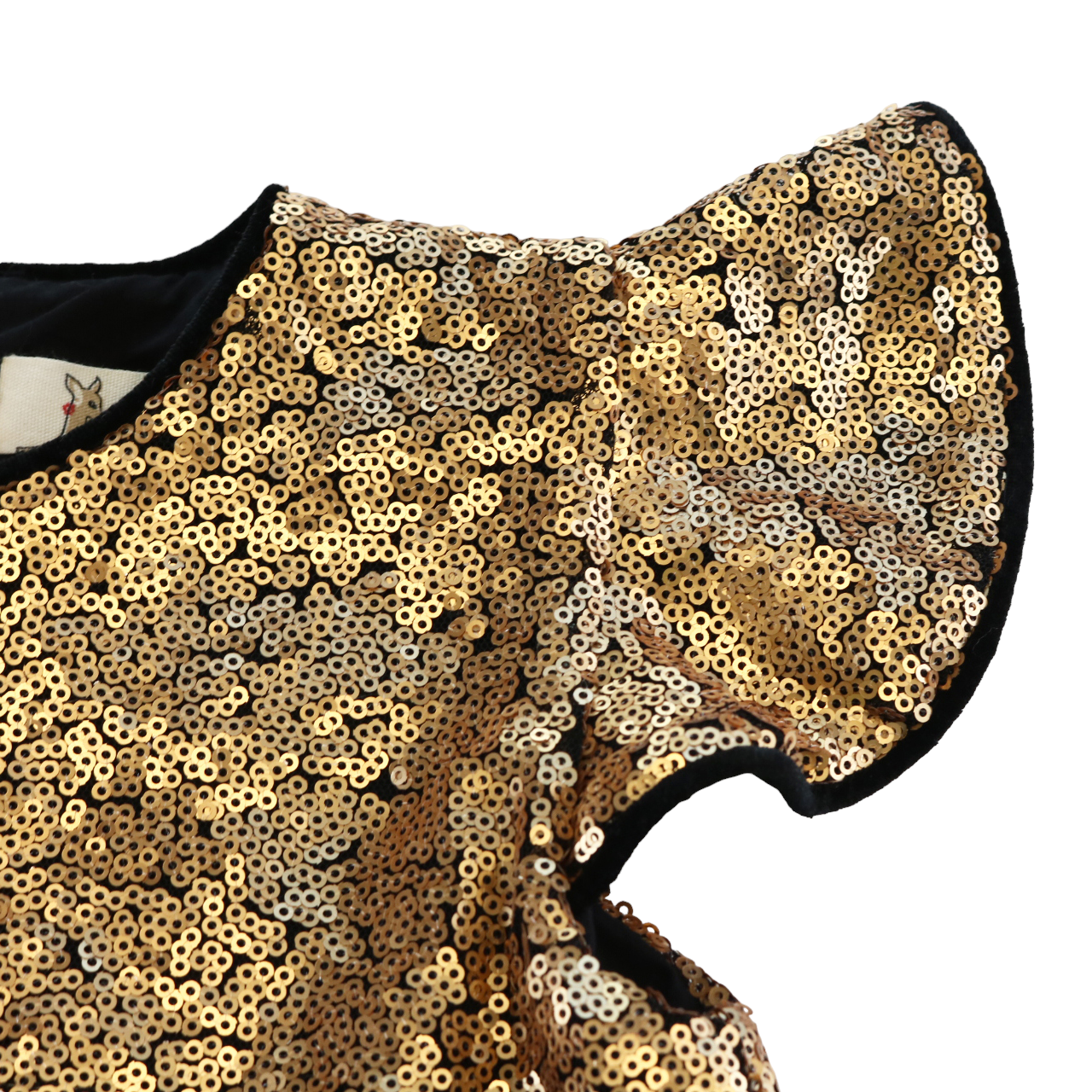 Doe a Dear – Engroshandel Kjole - Børn – A15 14219 Flæse Slv pailletkjole1