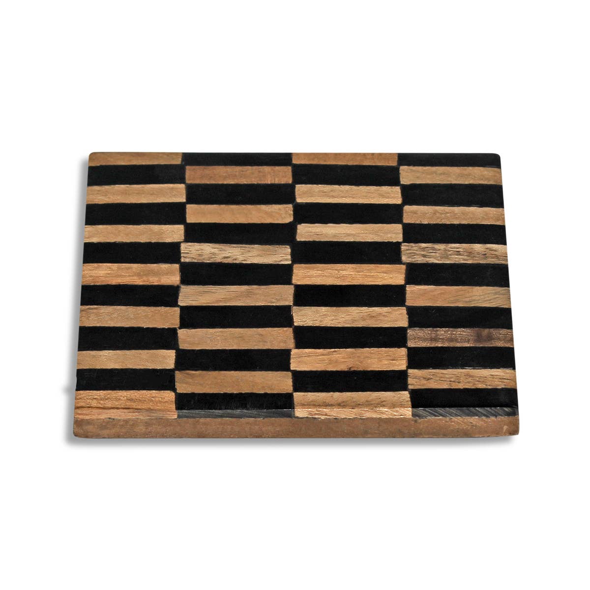 India Handicrafts Inc - Venta al por mayor Posavasos - Posavasos Black & Wood2