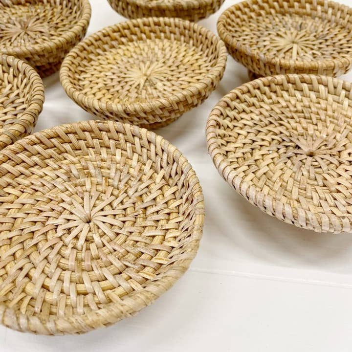 ByBazz - Wholesale Decorative Plate/Dish/Bowl - Schaaltje Rotan Voet S 2