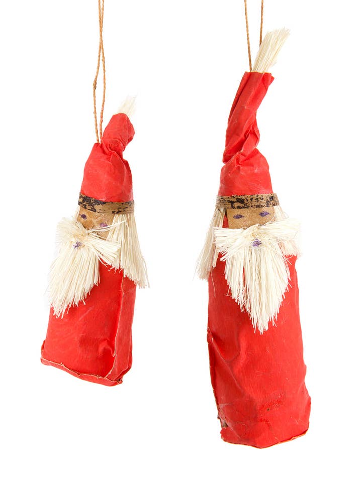Festive Red Gnome Santa Holiday Ornaments for wholesale by Swahili | AFRICAN MODERN