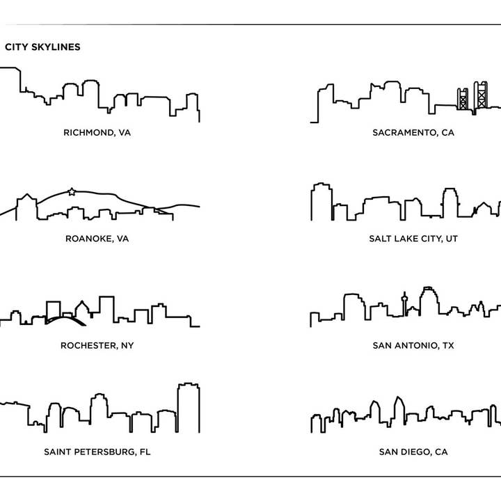 Grainwell - Wholesale Plaque - Hard Wood City Skyline Plaque2